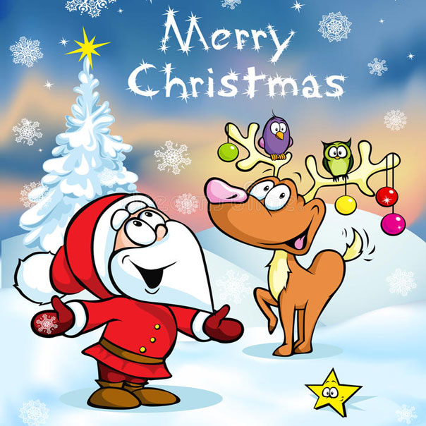 Merry christmas greeting card